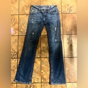Women's Distressed Miss Me Blue Jeans